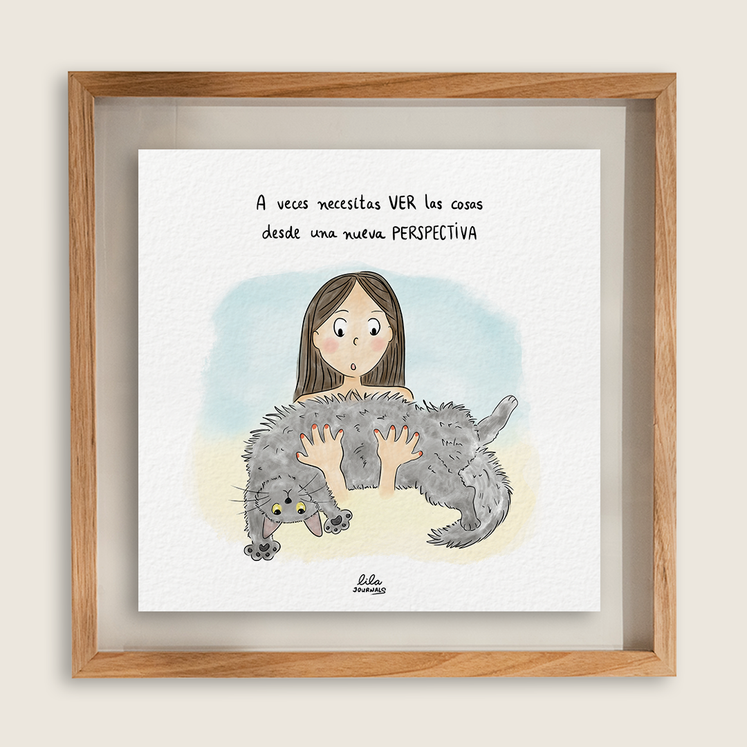 Print - Gatito perspectiva